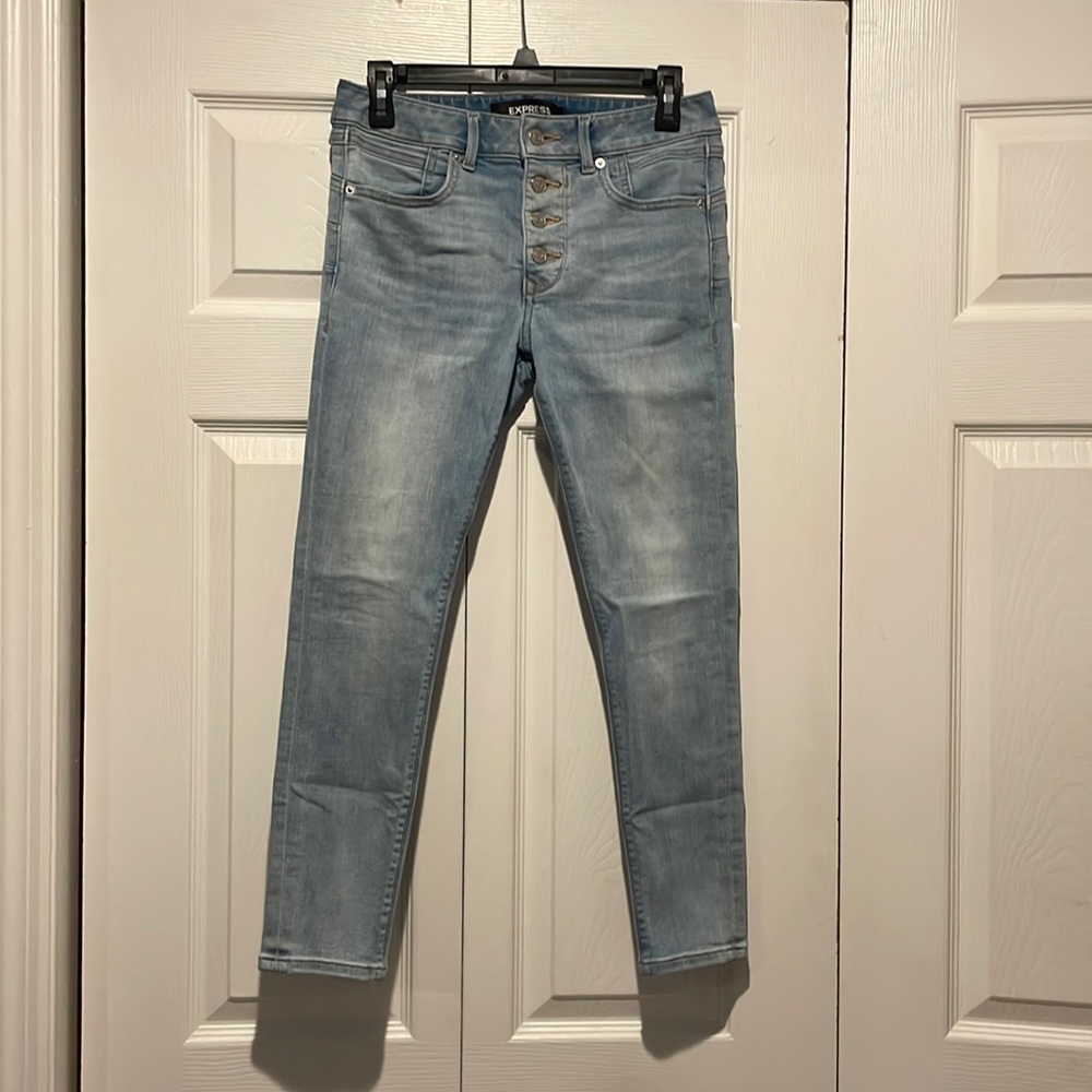 Express white wash jeans
